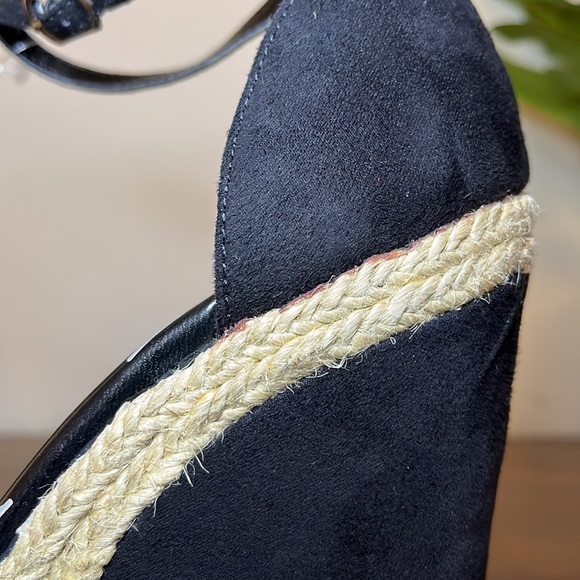 NEW ELLE Espadrille Suede Wedges - Picture 9 of 12